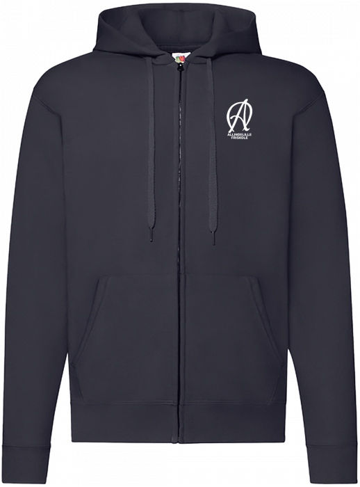 Fruit of the loom - Afs Classic Hoodie W. Zip Adults - Deep Navy