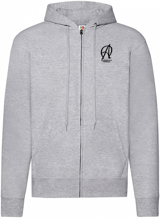 Fruit of the loom - Afs Classic Hoodie W. Zip Adults - Heather Grey